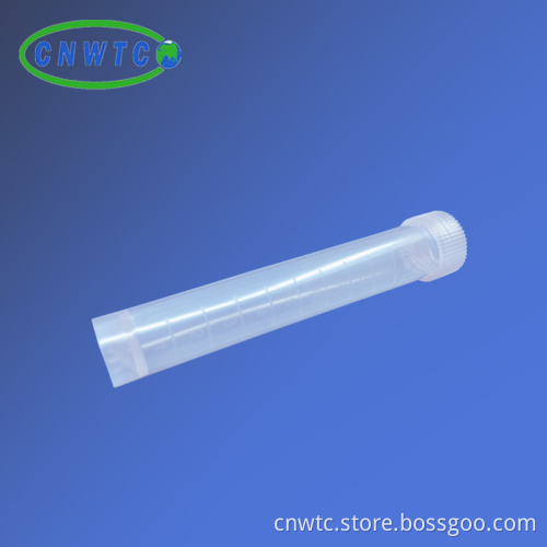 10ml Plastic Cryovial Tubes: Clear Sample Storage Containers for Freezing
